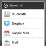 In die Dropbox speichern oder per Email senden.